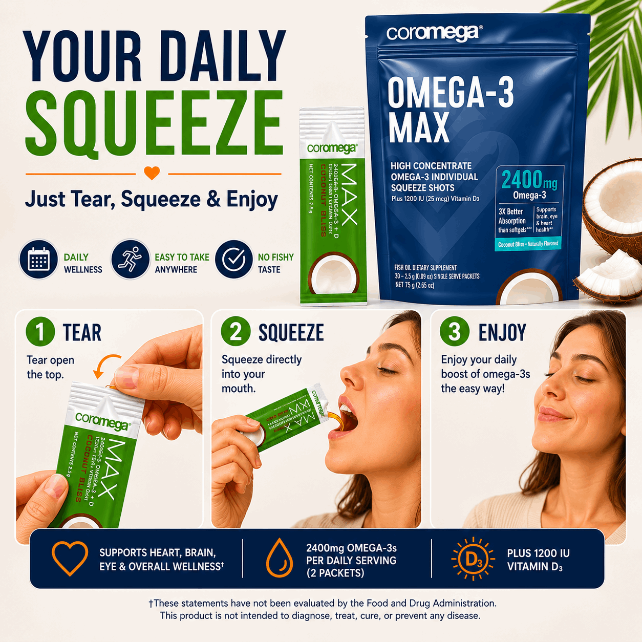 Omega-3 MAX - Coconut