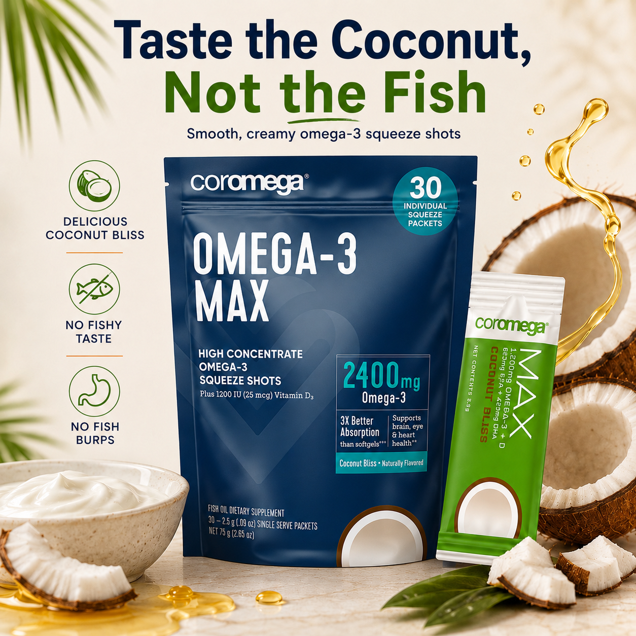 Omega-3 MAX - Coconut