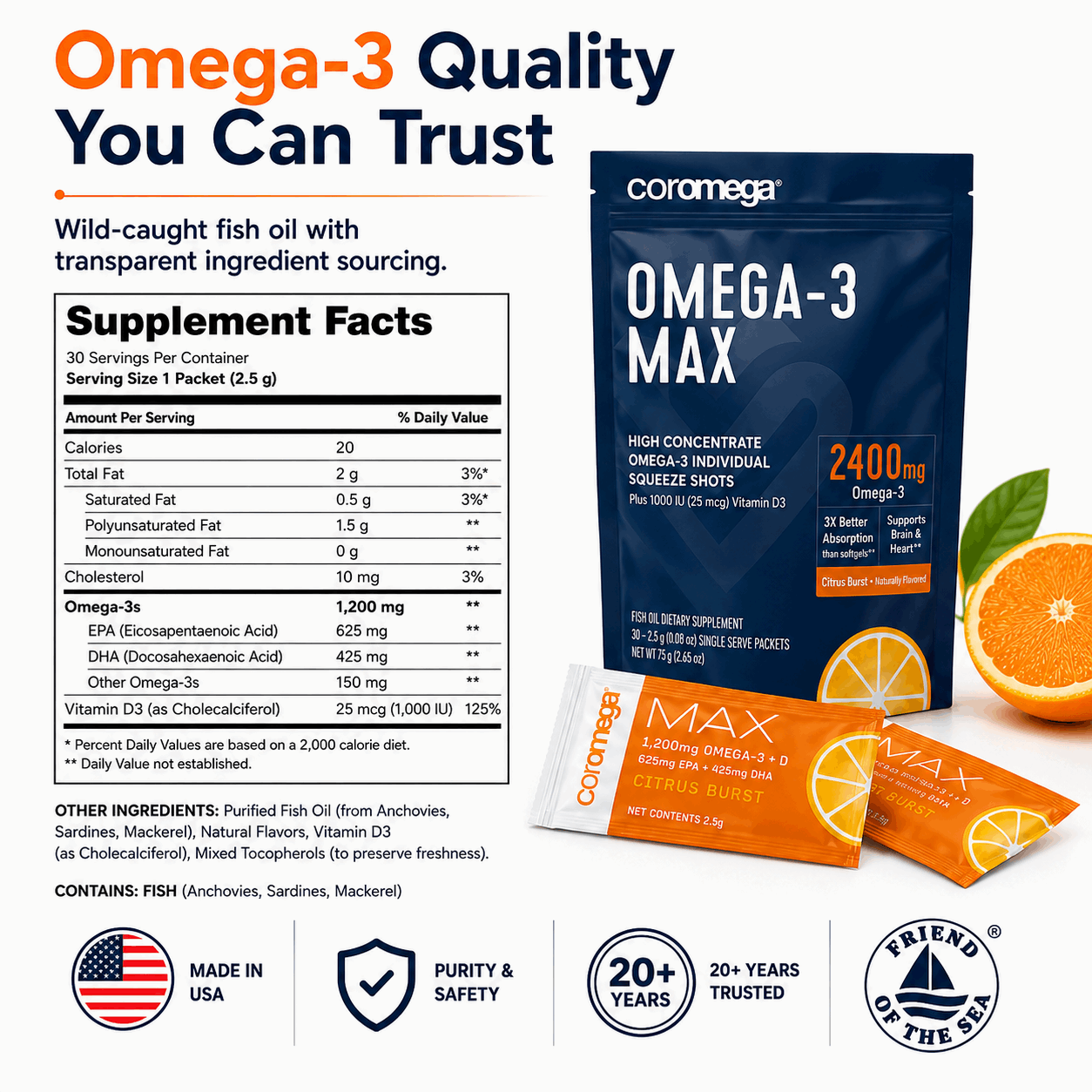Omega-3 MAX - Citrus Burst