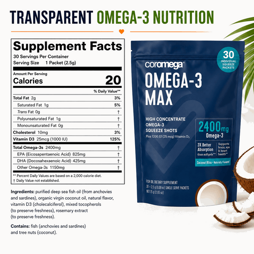 Omega-3 MAX - Coconut