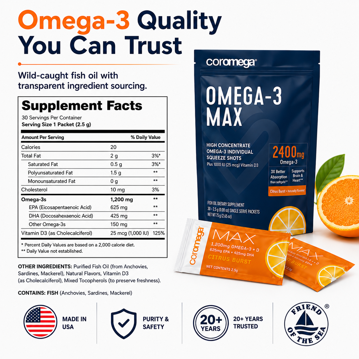 Omega-3 MAX - Citrus Burst