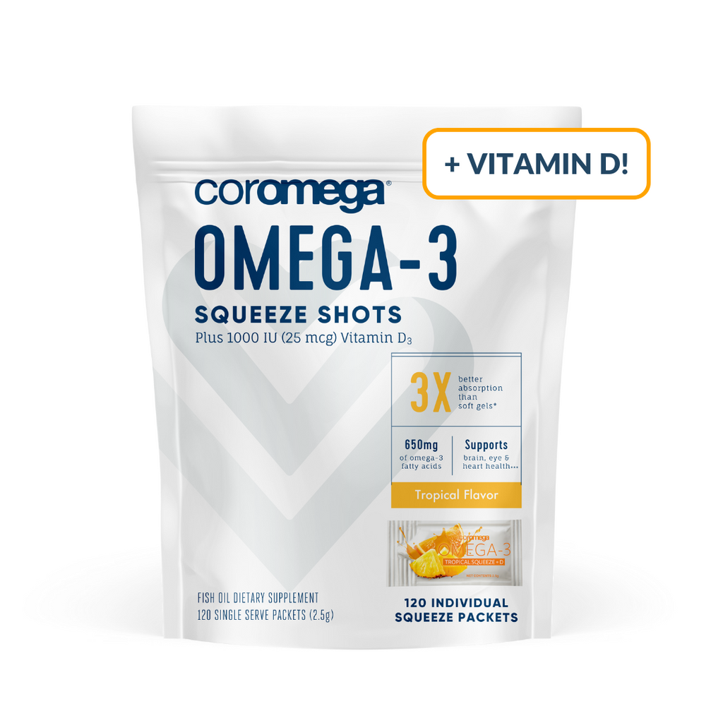 Omega 3 + Vitamin D, Orange Flavor